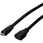 Cble usb usb 2. 0 usb - micro - b mle, usb - micro - b femelle 1. 00 m noir cu0121 r708431 - logilink ...