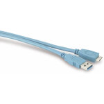 C�ble usb 3. 0 de connexion s - impuls, a / micro - b, 5 m, bleu