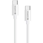 Cable usb c 60w 3m blanc