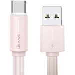 Cble usb - c usams 1 m, charge rapide, rose