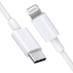 C�ble usb c vers lightning 1 m�tre c�ble de chargeur rapide de transmission de puissance certifi� apple ...