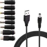 Cable usb vers dc 5v, cble usb vers dc d'alimentation, 8 - en - 1 dc adaptateur alimentation 5. 5 x ...