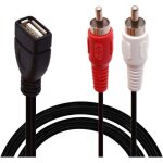 C�ble usb vers rca, usb a 2. 0 femelle vers 2 prises rca m�les, r�partiteur en y audio, vid�o, av (1, ...