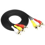 C�ble vid�o cam�ra 3, 5 mm vers rca av, c�ble m�le 3, 5 mm vers fiche m�le 3rca pour c�ble audio st�r�o ...
