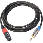 C�ble xlr jack 3. 5mm, c�ble de microphone xlr femelle vers 3, 5mm mini jack pour cam�scopes, appareils ...