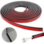 Cache cable flexible, passe cable sol, auto - adh�sif de goulotte electrique, pour cachez et prot�gez ...