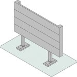 Cache - embase pour pieds de radiateur planea acova 753050