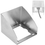 A cache interrupteur inoxydable, 9  9. 2cm cache prise exterieure etanche, dissimul protection prise ...