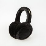 Cache - oreilles pliables pour femmes, cache - oreilles en fourrure pour garder au chaud en hiver (noir) ...