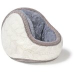 Cache - oreilles unisexes chauds en maille cachemire pour femme, couleur unie, cache - oreilles d'hiver ...