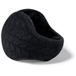 Cache - oreilles unisexes chauds en maille cachemire pour femme, couleur unie, cache - oreilles d'hiver ...