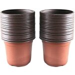 Cache - pot lot de 100 pots en plastique pour semis et plant, 10 cm