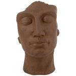 Cache - pot en argile  david  38cm rouille