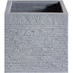 Cache - pot blanc cube en mélange de fibres 30 x 30 x 28 cm pot de fleurs effet pierre de design moderne ... Cache - pot blanc cube en mélange de fibres 30 x 30 x 28 cm pot de fleurs effet pierre de design moderne ...