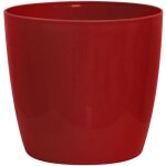 Cache - pot brillant - garden id - shiny rouge avec roulettes - 30 x 27 cm - aspect céramique - Étanche ... Cache - pot brillant - garden id - shiny rouge avec roulettes - 30 x 27 cm - aspect céramique - Étanche ...