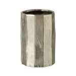 Cache - pot design ary 25cm argent Cache - pot design ary 25cm argent