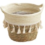 Caches pot fleur en osier, panier à plantes d'intérieur bohème, pots de fleurs jardin décoratif en jonc ... Caches pot fleur en osier, panier à plantes d'intérieur bohème, pots de fleurs jardin décoratif en jonc ...