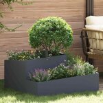 Cache - pot de jardin anthracite 80 x 80 x 50 cm vidaxl