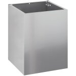 Cache - pot de jardin argent acier galvanis vidaxl