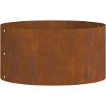 Cache - pot de jardin?jardini�re?bac � fleurs marron 40 x 40 x 20 cm acier cuivr� cfw83942