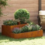 Cache - pot de jardin marron 100 x 100 x 50 cm vidaxl