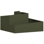 Cache - pot de jardin vert olive 80 x 80 x 50 cm vidaxl