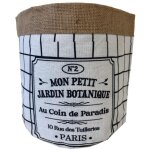 Cache - pot en jute modle mon petit jardin botanique