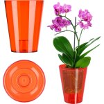 Cache - pot pour orchidées support de fleurs en plastique 12 cm rouge - kadax Cache - pot pour orchidées support de fleurs en plastique 12 cm rouge - kadax