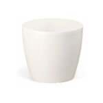 Cache - pot en plastique blanc 15, 5 cm magnolia Cache - pot en plastique blanc 15, 5 cm magnolia