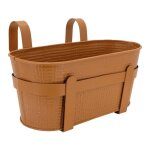 Cache - pot rebord de fentre en mtal grande camel