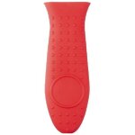 Cache - pot rectangulaire en silicone rouge