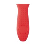 Cache - pot rectangulaire en silicone rouge