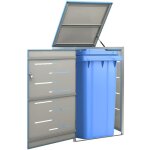 Maisonchic - cache - poubelle, abri pour poubelle 69x77, 5x112, 5 cm inox wle559976 design in Maisonchic - cache - poubelle, abri pour poubelle 69x77, 5x112, 5 cm inox wle559976 design in