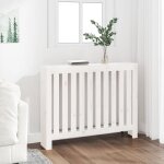 Maison chic - cache - radiateur blanc 108, 5x19x84 cm bois massif de pin - the living store - blanc Maison chic - cache - radiateur blanc 108, 5x19x84 cm bois massif de pin - the living store - blanc