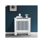 Cache - radiateur chauffage moderne - 78 x 19 x 81. 5cm - mdf blanc, protecteur de radiateur, lattes, ... Cache - radiateur chauffage moderne - 78 x 19 x 81. 5cm - mdf blanc, protecteur de radiateur, lattes, ...