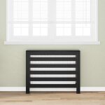 Cache - radiateur ch�ne noir 104 x 20 x 82 cm