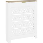 Cache radiateur, cache radiateur avec pancarte discount et �tag�re sup�rieure, 78 x 19 x 95, 5 cm, blanc ...