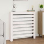 Cache - radiateur?rev�tement de radiateur blanc 79, 5x19x84 cm bois massif de pin cfw52482