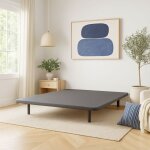 Cache - sommier 90x190 anthracite jersey pour cadre � lattes