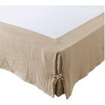 Cache sommier gaze de coton gaia 180 x 200 cm ficelle