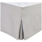 Cache sommier - home linge passion - 140 x 190 cm + 30 cm - gris clair