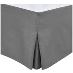 Cache sommier - home linge passion - 160 x 200 cm + 30 cm - anthracite
