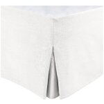 Cache sommier - home linge passion - 160 x 200 cm + 30 cm - blanc