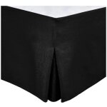 Cache sommier - home linge passion - 160 x 200 cm + 30 cm - noir Cache sommier - home linge passion - 160 x 200 cm + 30 cm - noir