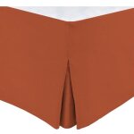 Cache sommier - home linge passion - 160 x 200 cm + 30 cm - terracotta