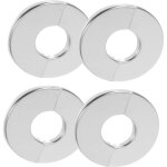 Cache - tuyaux d�coratifs en acier inoxydable de 22 mm, 4 pi�ces, pour salle de bain et cuisine