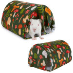 Cachette pour cochons d'inde avec rideau et tunnel, adapt�e aux cochons d'inde, hamsters, chinchillas ...
