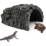 Cachette pour reptiles, virole d'aquarium, tortue, reptiles, cachette solaire, habitat d�coration pour ...