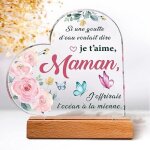 Cadeau anniversaire maman, plaque acrylique grav�e cadeau pour maman, personnalis� no�l cadeau de f�te ...