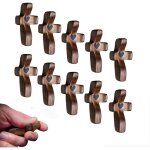 [cadeaux de p�ques]croix en bois, croix � cross my heart from the holy land � - j�sus - croix de poche ...